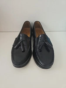 Mocassini eleganti Cole Haan da uomo mogano nero nappa pizzicata taglia 9 #08353 - Foto 1 di 7