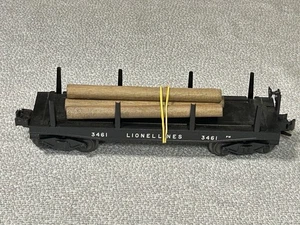 Lionel 3461 Operating Log Dump Car with Original Logs - Picture 1 of 14