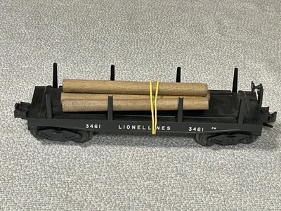 Lionel 3461 Operating Log Dump Car with Original Logs - Image 1 of 4
