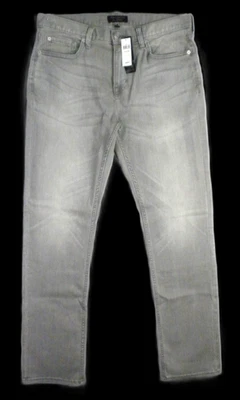 Pantalones de mezclilla Techmotion gris ajustados Banana Republic para hombre talla 33 x 32 Foto 1 de 4