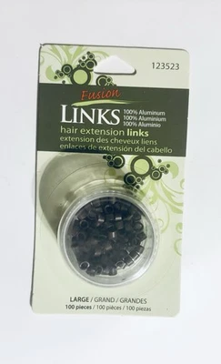 Fusion Micro Links with Silicone lining NEW 100 Pieces For I-tip Hair Extensions - Image 1 of 3