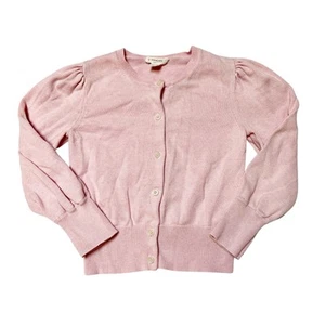 Crewcuts Puff Sleeve Knit Cardigan Sweater Size 6/7 - Picture 1 of 5