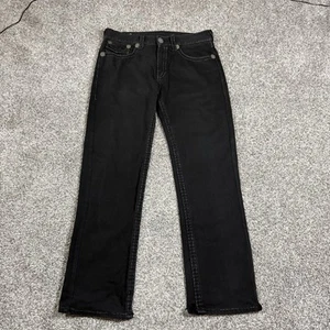 Vintage True Religion Ricky Big T Flap Jeans Size 36x32 Black USA Made - Picture 1 of 8
