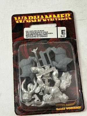 Warhammer Classic Metal Orc Warboss On Boar BRAND NEW SEALED Orcs & Goblins OOP - Image 1 of 3