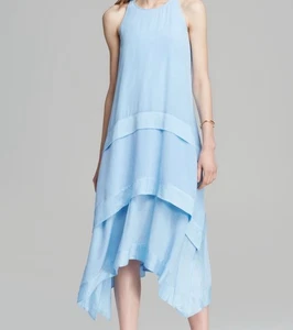 $468 NEW ELIZABETH & JAMES MAYLIE MIDI DRESS Size 4 100% SILK - Picture 1 of 9