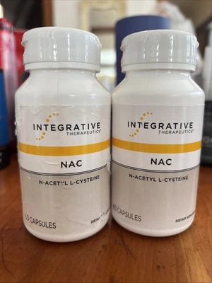 Integrative Therapeutics NAC 60 капсул 2 упаковки - Изображение 1 из 4