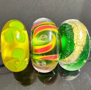 (Set of 3) TROLLBEADS TGLBE-10104 Bead World Tour Lithuania Glass Kit - Picture 1 of 8