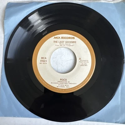 POCO 45RPM - HEART OF THE NIGHT/LAST GOODBYE Vinyl Record VG+ - Image 1 of 4