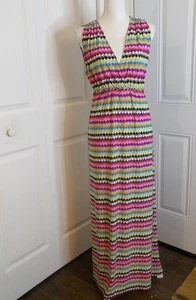 NEW! Philosophy Dress Womens PL L Petite Multi Color Sleeveless Elastic Waist de - Picture 1 of 5