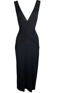 CHRISTIAN DIOR BY JOHN GALLIANO SS/2003 TIEFES STRETCHIGES MIDIKLEID - Bild 1 von 10