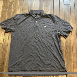Brooks Brothers Poloshirt XXL 100% Baumwolle Regular Fit Grau Performance Polo - Bild 1 von 8