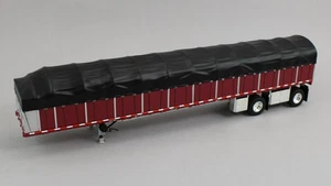 DCP 1:64 *MAROON* Wilson Roadbrute Flatbed Trailer with COVERED WAGON LOAD *NEW* - Picture 1 of 1