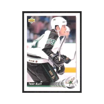 Trent Klatt 1992 Upper Deck #62 Minnesota North Stars Hockey Card NM - Image 1 of 3