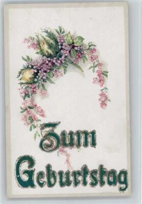 12046324 - Geburtstag - Blumenkranz Glitzer - Bild 1 von 2