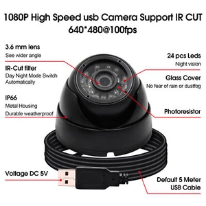 Full HD 1080P 2.0MP USB Camera Dome Network P2P Outdoor Security IR Night Vision - Picture 1 of 11