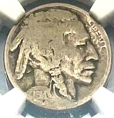 1914 s 5c Buffalo Nickel NGC G 6 - Image 1 of 4