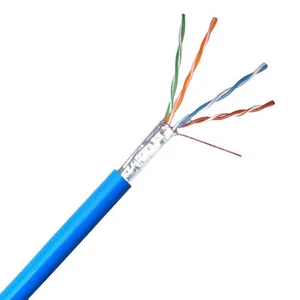 Eagle 1000' FT CAT5E Cable FTP Solid Copper Foil Shielding 24 AWG Blue UL Listed - Picture 1 of 1