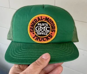 Vintage GMC Trucks Mütze Cap Snapback 70er Jahre grün Netzrücken Korea - Bild 1 von 10