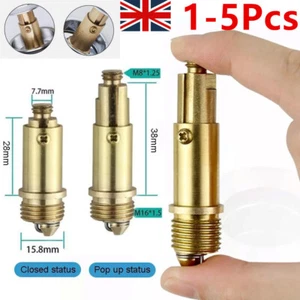 Easy Pop Up Click Clack Basin Sink Bath Waste Plug Replacement Bolt Spring M8 UK - Picture 1 of 27