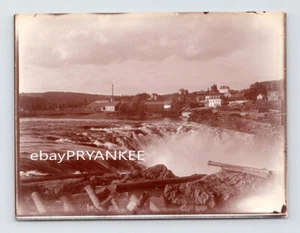 Antike CHAUDIERE FÄLLT 1890 ? Unveröffentlichtes Foto OTTAWA CANADA Fluss Wasserfall - Bild 1 von 1