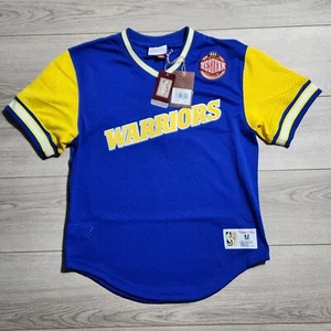 Mitchell & Ness Men’s Size Medium Blue Golden State Warriors Mesh Jersey NWT - Picture 1 of 9