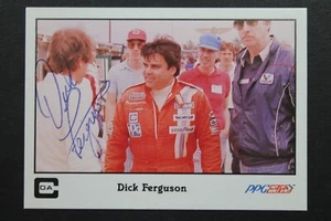 Dick Ferguson (d.2010) Car Driver Autograph Signed 1986 A&S Racing Card #34 JSA - Picture 1 of 4