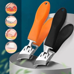2025 Wide Jaw Opening Anti-Splash Slanted Nail Clipper, Curved Nail Clipper - Picture 1 of 17