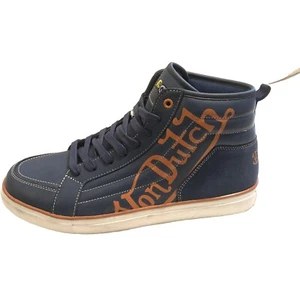 Von Dutch AMPUTEE Left Shoe Men Size 9 NEW Sample Blue Leather High Top - Picture 1 of 6