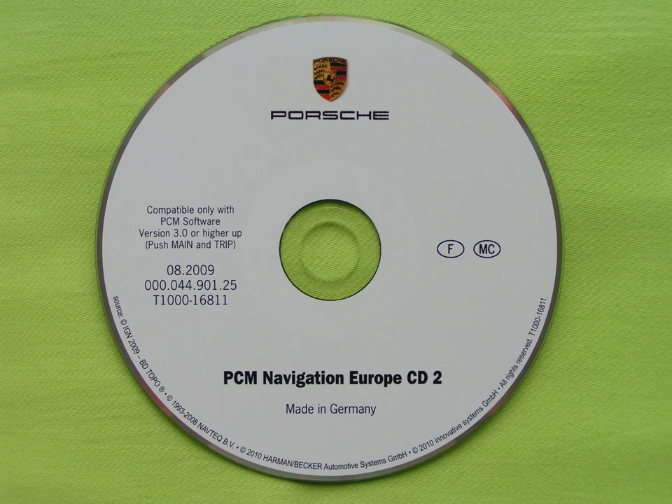 NAVIGATION CD FRANKREICH 2009 PORSCHE PCM 2.0 CAYENNE CAYMAN BOXSTER 911 996 - Bild 1 von 1