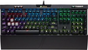 Corsair K70 RGB MK.2 Mechanische Gaming Tastatur - Cherry MX Blue - Schwarz - Bild 1 von 3