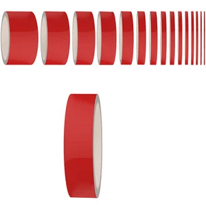 Auto Zierstreifen Matt Rot 60mm Konturenband Maskingtape Red Line Pin Stripes - Picture 1 of 6
