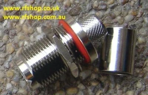 JACK UHF, (pin hembra), mamparo, conector coaxial, SO259, CH-UHFJ-400-BH - Imagen 1 de 1