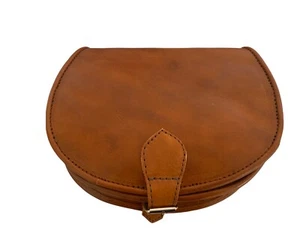 Bolso de mano de cuero hecho a mano Satchel bandolera en color tostado, marrón, negro, rojo - Imagen 1 de 18