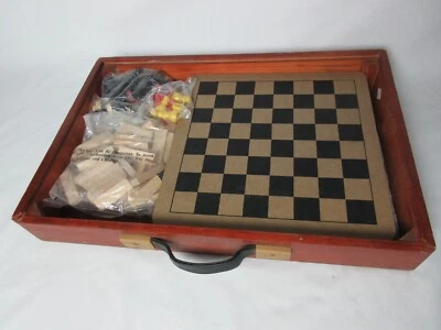 Games Compendium in Carry Case, Includes Chess, Backgammon, Chinese Checkers etc - Image 1 of 4