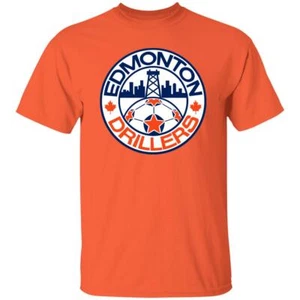 Edmonton Drillers T-shirt Classic NASL Soccer - Picture 1 of 6