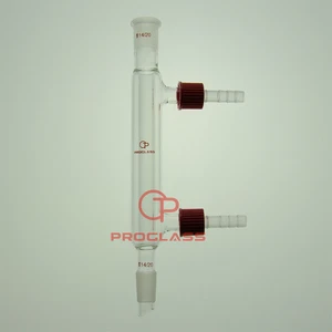 Condensador Liebig Lab 14/20 longitud 120 mm con conexiones de manguera extraíbles - Imagen 1 de 1