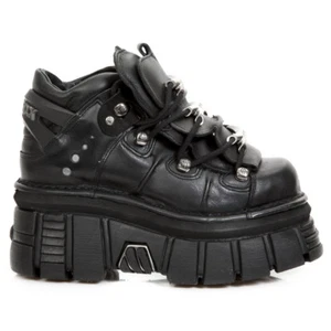 New Rock NR M.106 S29 Black - Boots, Metallic, Unisex - Picture 1 of 8