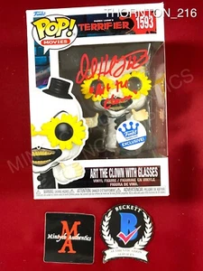 David Howard Thornton Art the Clown signed Funko Pop #1593 Terrifier Beckett - Picture 1 of 4