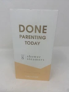 CHEZ GAGNE Shower Steamers Done Parenting Today Orange Vanilla. Set Of 8. New - Picture 1 of 8