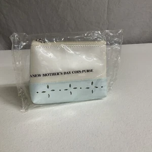 Avon Mothers Day Coin Purse Wallet ANEW Blue Colorblock BRAND NEW - Picture 1 of 2
