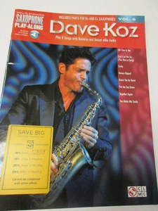 Dave Koz Hal Leonard Play-Along Saxophon Volume 6 mit Audiozugang enthalten - Bild 1 von 4