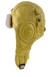 Gorro de cuero descapotable gorro de piloto gorro de cuero gorro de piel piel trapper Leather Cap - Imagen 1 de 3