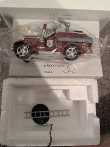 Dept 56 Christmas in the City "City Fire Dept." Fire Truck w/Box #5547-6, (1991) - Picture 1 of 2