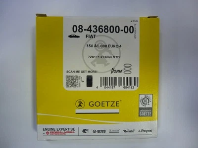 Kit fasce elastiche GOETZE ENGINE 08-436800-00 ALFA ROMEO FIAT LANCIA TATA TELCO - Image 1 of 2