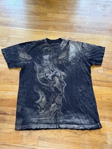 Affliction Royalty Rare Saint Priest Graphic T-Shirt Rare Herren 2XL AOP - Bild 1 von 9