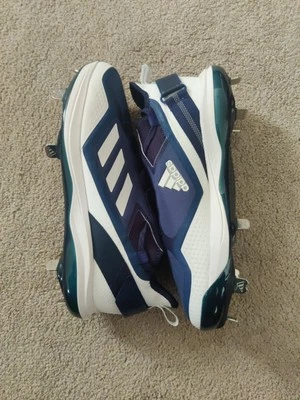 Adidas Icon 7 Boost   Men's Metal Baseball Cleats Size 8.5 Navy Blue S23851  - Image 1 of 4
