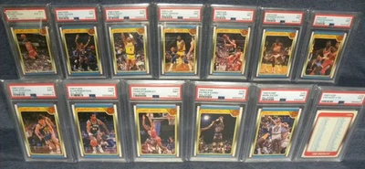 1988 FLEER ALL STAR 12-CARD SET PSA-9 + CHECKLIST JORDAN,JOHNSON,BIRD,WILKINS ++ - Image 1 of 4