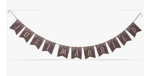 Primitives By Kathy Cloth Just Married Banner  - Picture 1 of 6