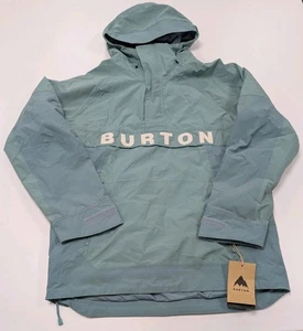Mens Burton Frostner Anorak Snowboard Jacket Green (Rock Lichen) Sz L NWT - Picture 1 of 10