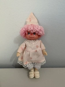 Muñeca rosa Sekiguchi hilo pelo vintage hecha en Japón - Imagen 1 de 8